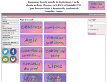 Tablet Screenshot of premierescientifique.simulatus.info